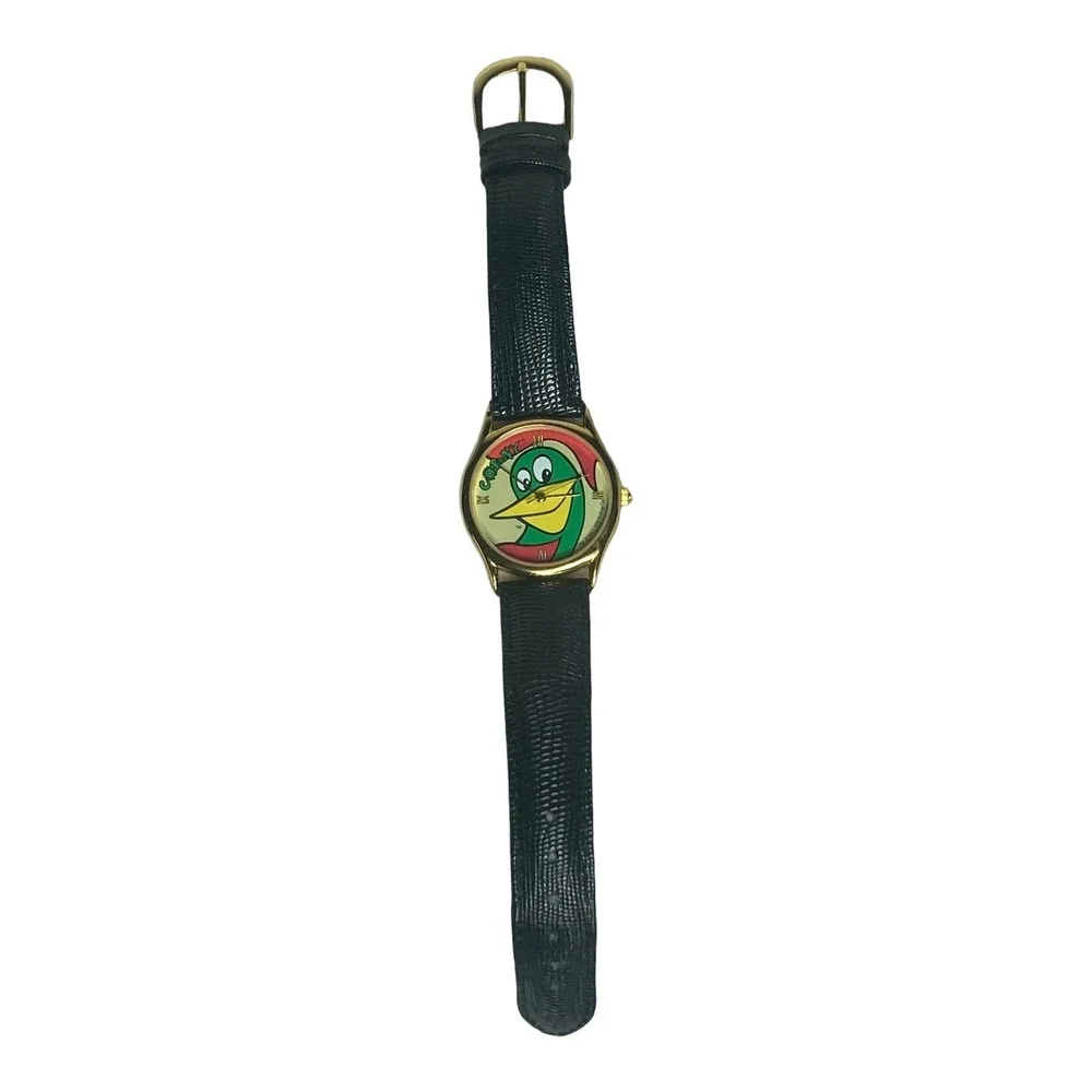 Vintage Corny Kellogg's Corn Flakes Cereal Advertisement Rooster Leather Band